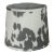 10" Gray Faux Cowhide Drum Lamp Shade For Sale