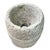 Rustic old solid chiseled granite large barrel style planter. Natural rough textures and finish. Inside planter area...