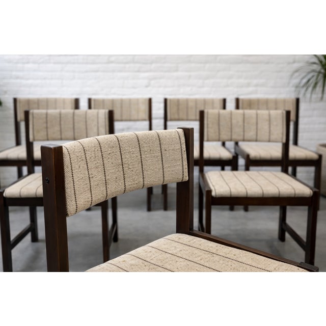 1960s Mid Century Modern Dining Chairs by Faarstrup, Denmark | Danish Set of 6 Chairs, C. 1960s For Sale - Image 5 of 16