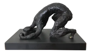 Mid 20th Century Figurative Abstract Resin Sculpture by Joseph J. Greenberg Jr.