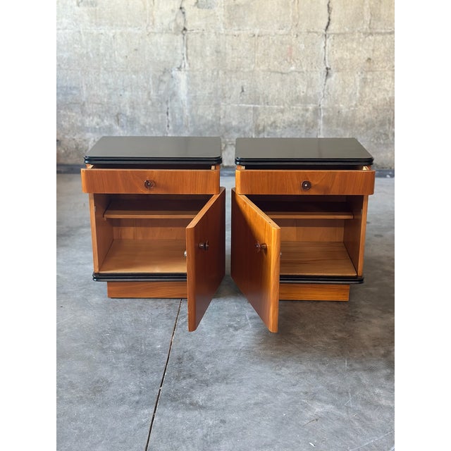 Art Deco Art Deco Nightstands, a Pair For Sale - Image 3 of 7
