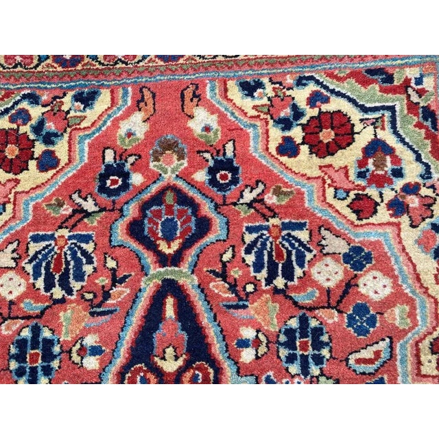 Small Vintage Sarouk Rug For Sale - Image 9 of 18