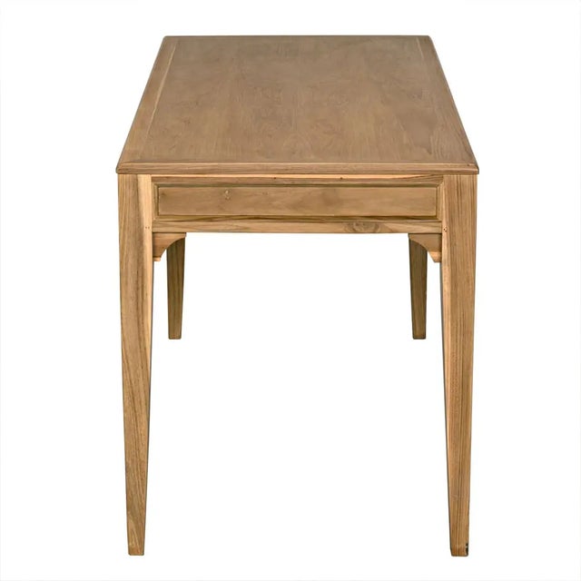 Not Yet Made - Made To Order NOIR Ambrose Desk, Bleached Teak For Sale - Image 5 of 5