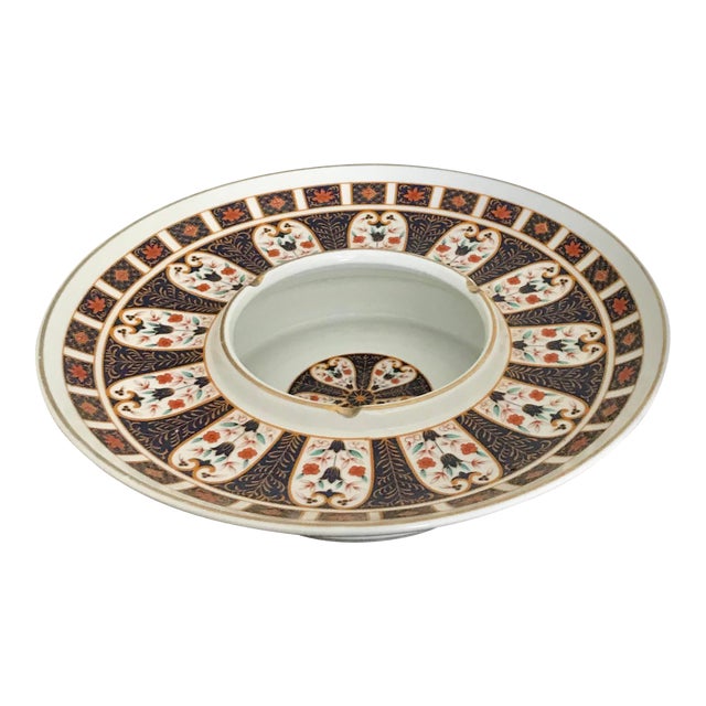 Large Japanese Ceramic Centerpiece Deep Bowl For Sale