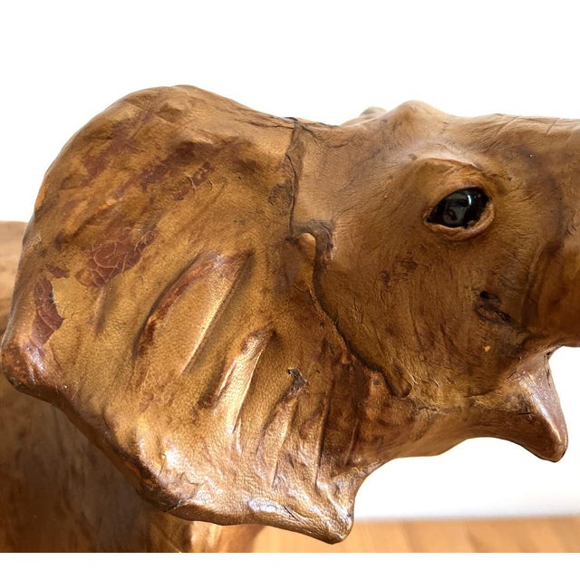 Elephants in Brown Leather, 1960s For Sale - Image 12 of 17