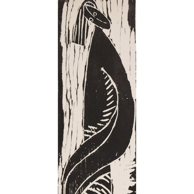 Paul Dierkes, Sculptural Female Figure, 1955, Woodcut on Paper For Sale - Image 3 of 6