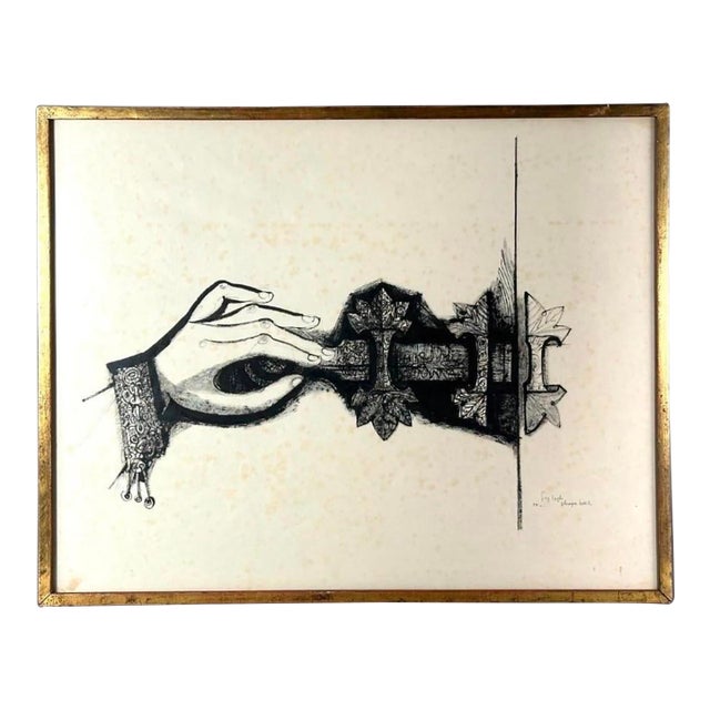 1950s Shraga Weil Lithograph, Untitled For Sale