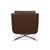 Pavo Leather Chrome Armchair Set in Brown with Manual Reclining Function from FSM, Set of 2 For Sale - Image 15 of 18
