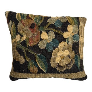 Flemish Pillow Made from 17th Century Fabric For Sale