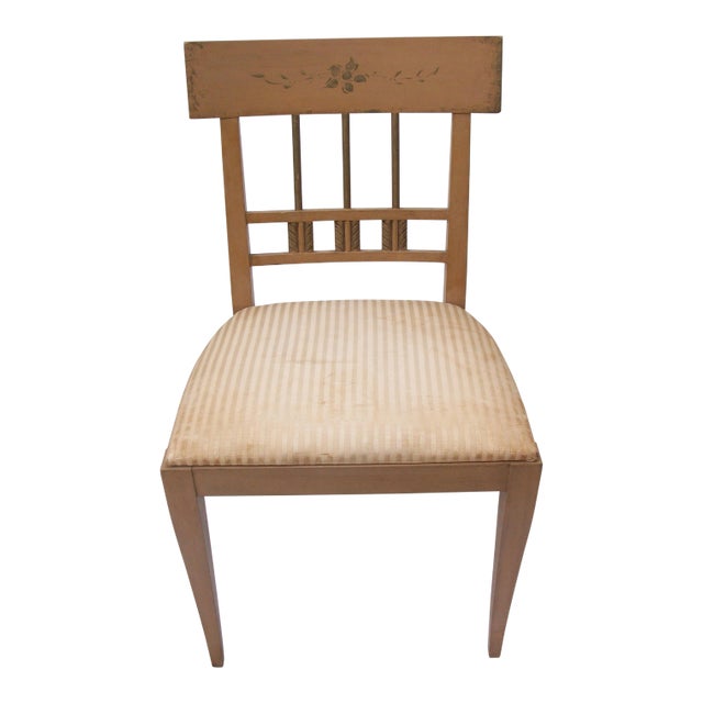 John Widdicomb Vintage Neoclassical Style Side Chair For Sale