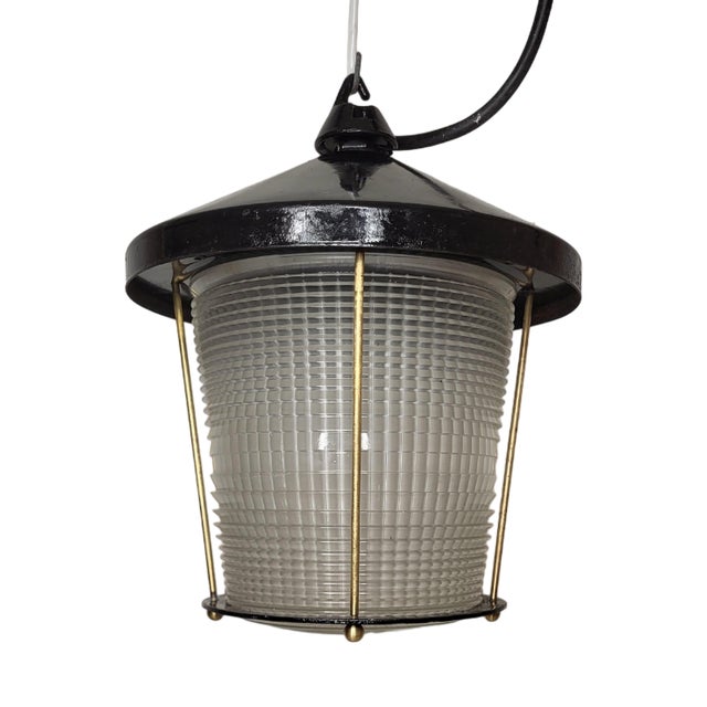 Vintage Holophane Lantern, 1970s For Sale