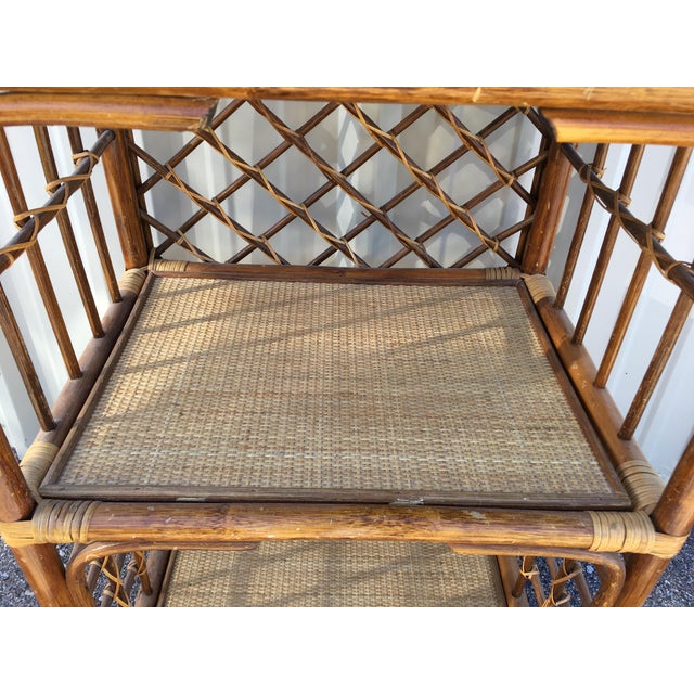 Rattan & Wicker Boho Chic Shelf Unit Chairish