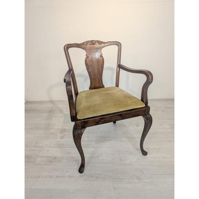 Office Armchair in Oak Wood For Sale - Image 4 of 17