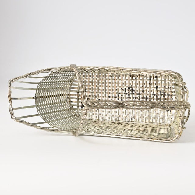 Silver-Plated Wine Basket from Christofle, 1970s For Sale - Image 9 of 12