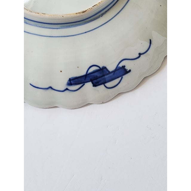 Antique 19th Japanese Meiji Period Scalloped Plates-a Pair For Sale - Image 11 of 11
