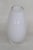 Cased Glass White Tapered Small Vase For Sale - Image 10 of 10