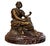 A finely modeled 19th-century French bronze sculpture depicting Zeno of Elea, the ancient Greek Pre-Socratic philosopher...