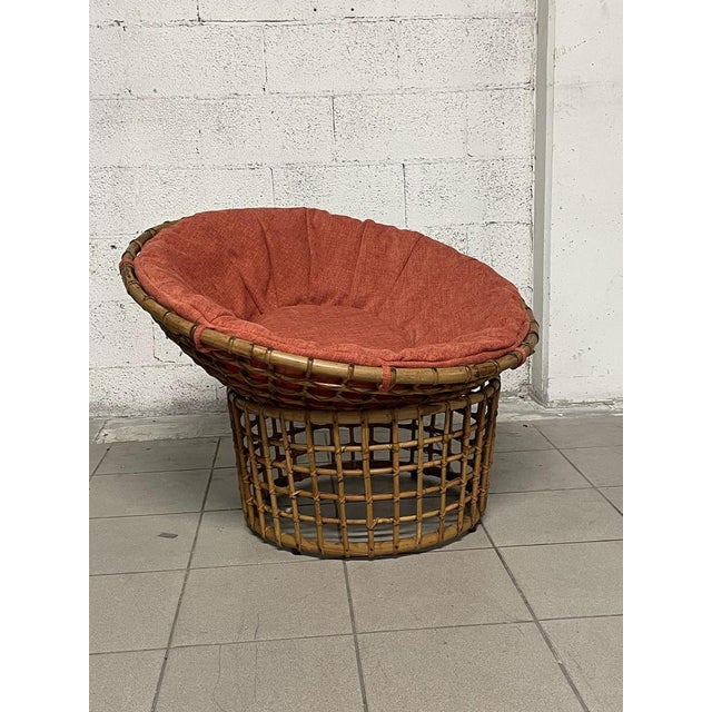 Egg Lounge Chair in Rattan, Italy, 1960s For Sale - Image 15 of 15