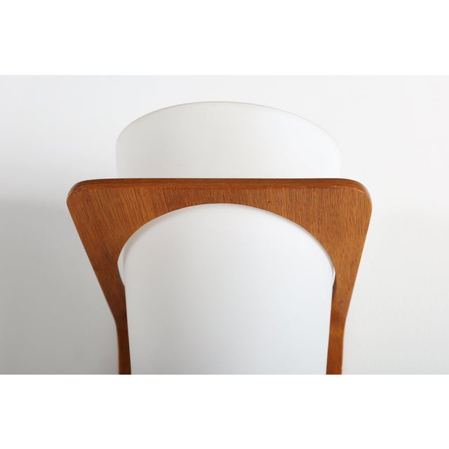 Mid-Century Modern Wall Lamp in Curved Teak and Plywood by Louis Kalff for Philips, 1959 For Sale - Image 3 of 12