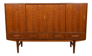 Mid-Century High Sideboard in Teak, 1960s