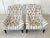 (2) Ralph Lauren Mayfair Tufted Chairs in Ebony and Ivory Silk For Sale - Image 11 of 14