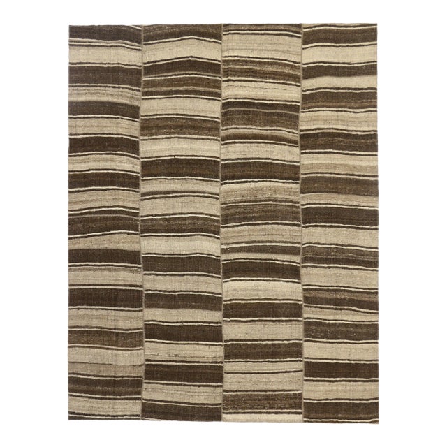 Mid 20th Century Wabi-Sabi Turkish Kilim Rug - 08'09 X 11'02 For Sale