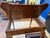 Antique Game Table/Flip Top Wall Table Burlwood For Sale - Image 4 of 12