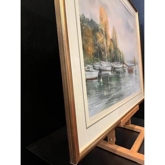 Guy Pittet, Creux De Genthod, 1980s, Pastel on Paper For Sale - Image 8 of 10