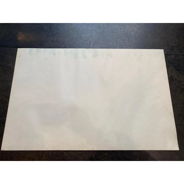 José Gerson, Surrealist Composition No. 3, Pastel on Paper, 1980 For Sale - Image 6 of 7