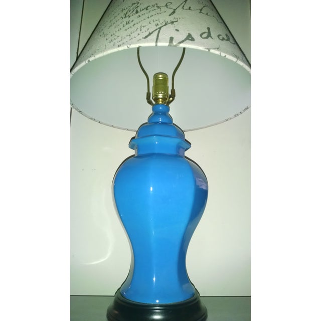 Ceramic Vintage Hollywood Regency Table Lamp For Sale - Image 7 of 9