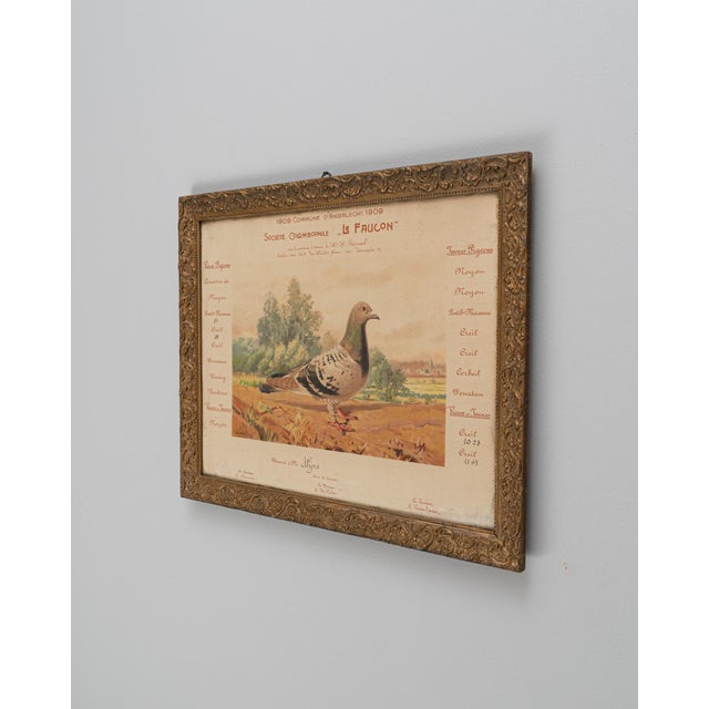 Wood 20th Century Belgian Artwork With Wooden Frame For Sale - Image 7 of 18