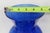 Indiana Glass Illusions 1980s Large Vase Cobalt Blue Optic Swirl Pattern 4876b For Sale - Image 10 of 11