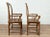 Early 20th Antique Chinese Scholar's Chairs with Rattan Seat- a Pair For Sale - Image 9 of 13