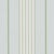 Traditional Sample - Schumacher Audrey Stripe Wallcovering In Sky & Leaf For Sale - Image 3 of 6