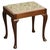 Piano Dressing Table Stool with Flower Stitchwork with Queen Anne Legs For Sale - Image 10 of 10