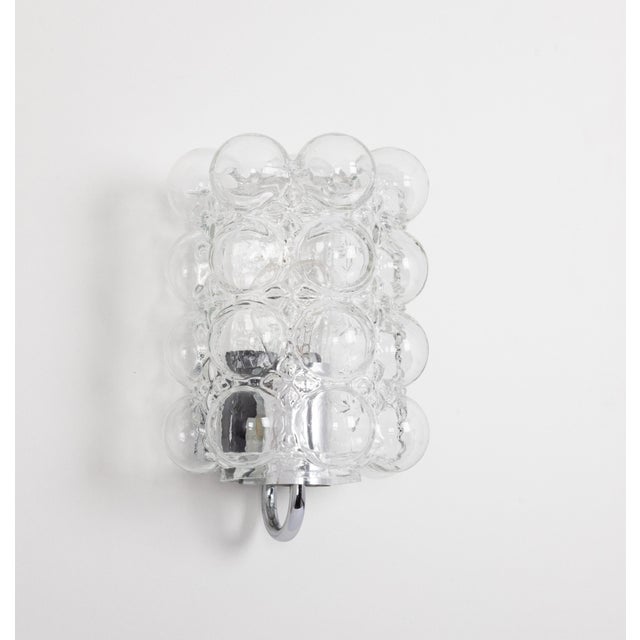 Amber Bubble Glass Sconces by Helena Tynell for Limburg, Germany, 1960s, Set of 2 For Sale - Image 9 of 11