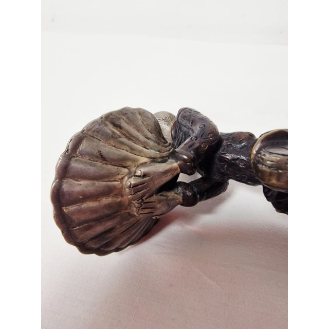 Monkey Butler Candleholders in Bronze, 1890s, Set of 2 For Sale - Image 13 of 15