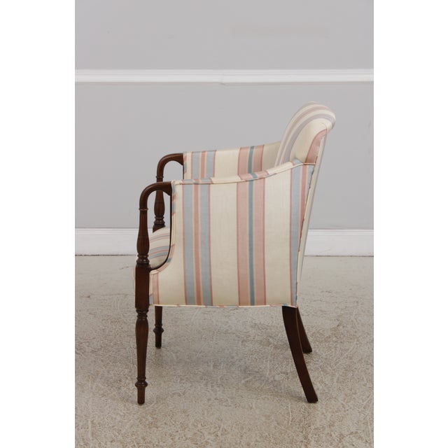 Traditional Harden Sheraton Style Inlaid Cherry Chair For Sale - Image 3 of 17