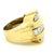 A bold and collectible David Webb diamond band ring crafted in 18K yellow gold and platinum, dating to the 1980s. This...