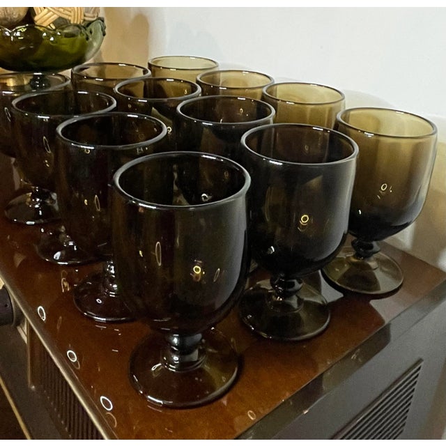 Vintage Imperial Glass Goblets- Set of 12 For Sale In Atlanta - Image 6 of 7