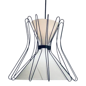 Revelation Black & White 4 Light Boomerang Pendant