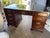 Sligh-Lowry Furniture Co. Vintage Sligh Furniture Leather Top Mid Century Modern Campaign Executive Desk For Sale - Image 4 of 17