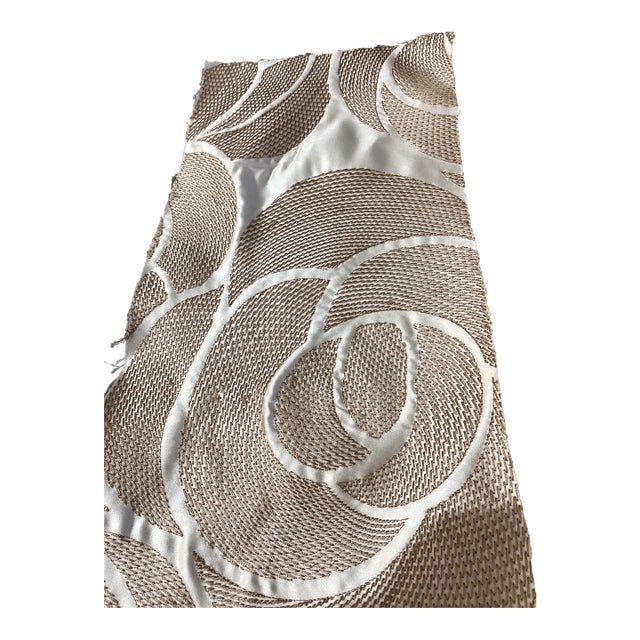 New Sample Fabric for Cowtan & Tout Sild Swirl Pattern 19” Pillow For Sale