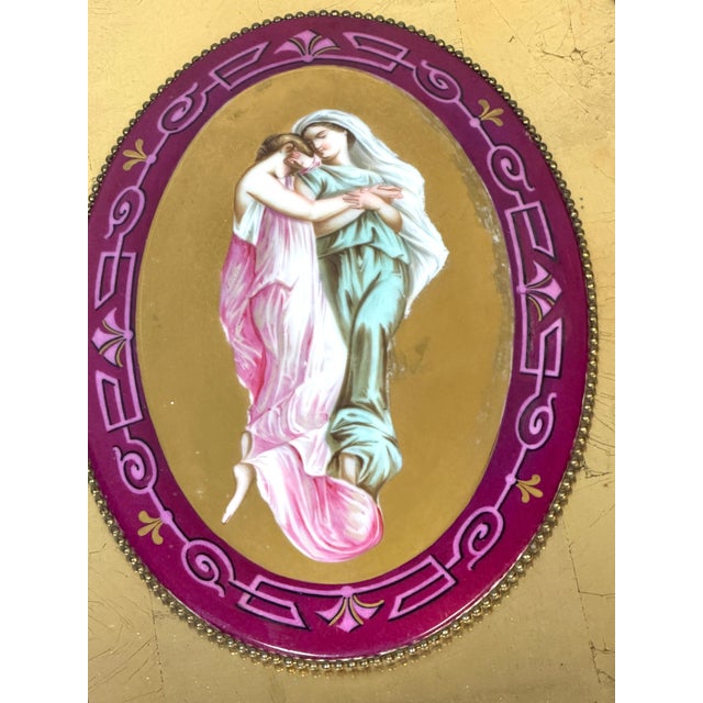 Pair Old Paris Porcelain Allegorical Plaques Depicting Joys and Sorrows of Love For Sale - Image 11 of 14
