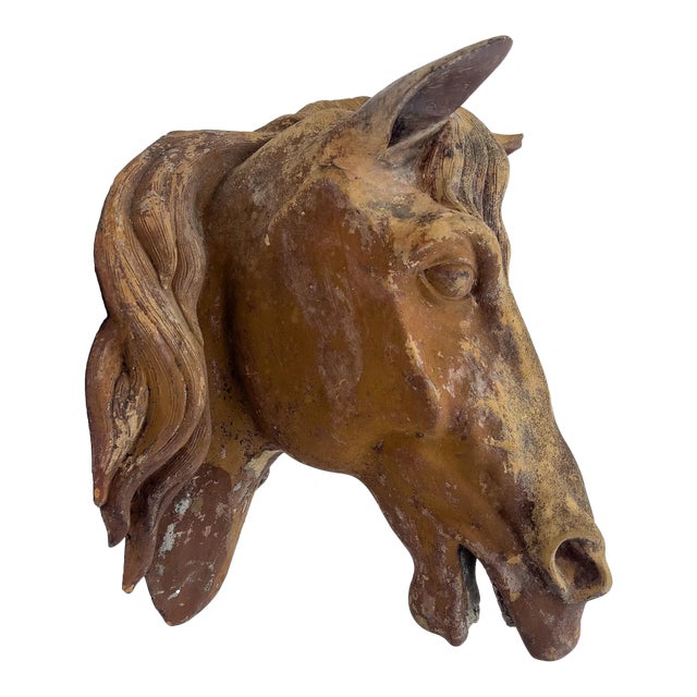 Antique French Butcher's Advertising Trade Sign For Sale