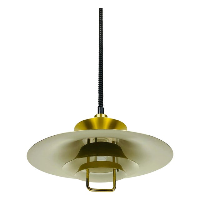 Danish Brass and Metal Pendant Lamp, 1960s For Sale - Image 13 of 13