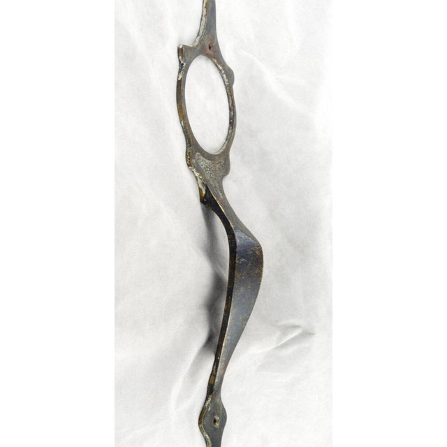 Arts & Crafts Arts & Crafts Bronze Entry Door Pull With Lock Insert For Sale - Image 3 of 5