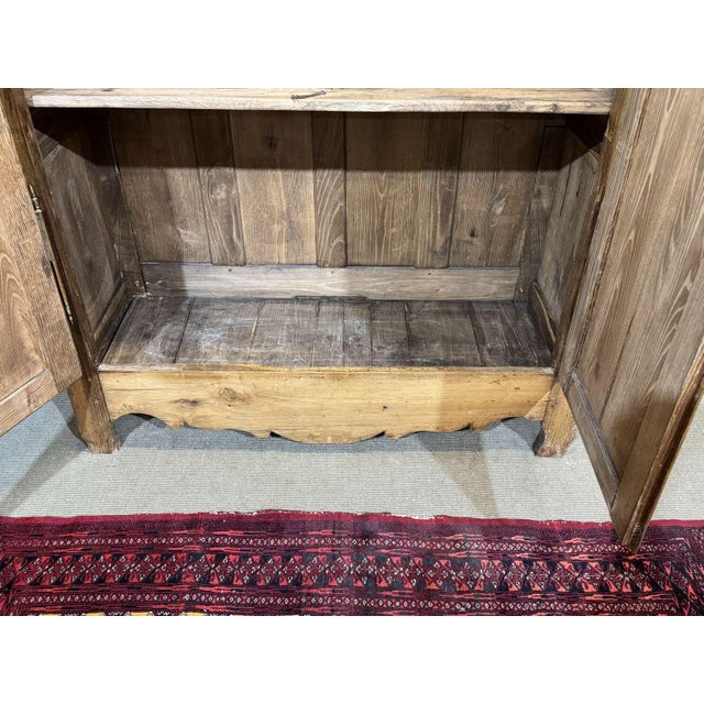 Antique Country Wardrobe in Light Chestnut Wood, 1800s For Sale - Image 4 of 16