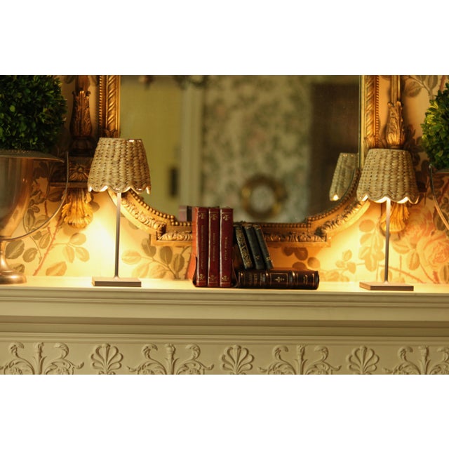 Maison Maison Design X Zafferano Scalloped Water Hyacinth Lampshade For Sale - Image 4 of 5