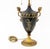 Late 20th Century French Empire Style Painted Gilt Metal Table Lamp For Sale - Image 5 of 9